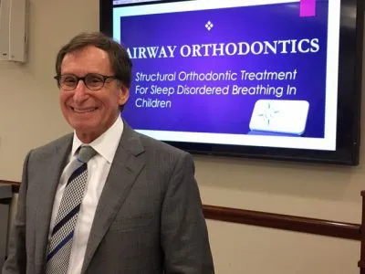 Dr. Goldman with airway orthodontics presentation